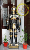 Medieval Stainless Steel Rust free full body Wearable Knight Armor Suit with back plating for LARP ISH Collection
