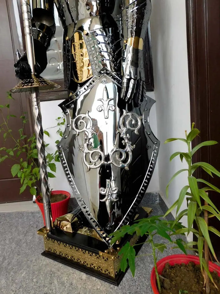 Knight Armor Suit, Beautiful texture, Great Display armor, Larp, Halloween Gift ISH Collection