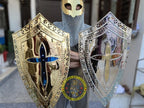 Crusader Knight Shield, Larp Armor, Fantasy Shield Armor, Cosplay, Sca Armor, Christmas Gift ISH Collection
