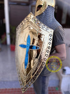 Crusader Knight Shield, Larp Armor, Fantasy Shield Armor, Cosplay, Sca Armor, Christmas Gift ISH Collection