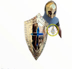 Crusader Knight Shield, Larp Armor, Fantasy Shield Armor, Cosplay, Sca Armor, Christmas Gift ISH Collection