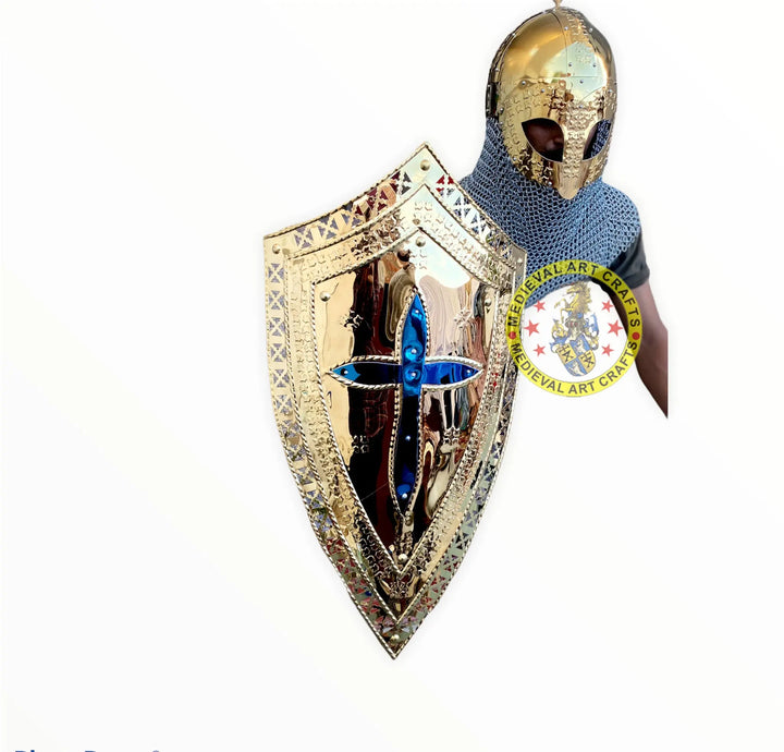 Crusader Knight Shield, Larp Armor, Fantasy Shield Armor, Cosplay, Sca Armor, Christmas Gift ISH Collection