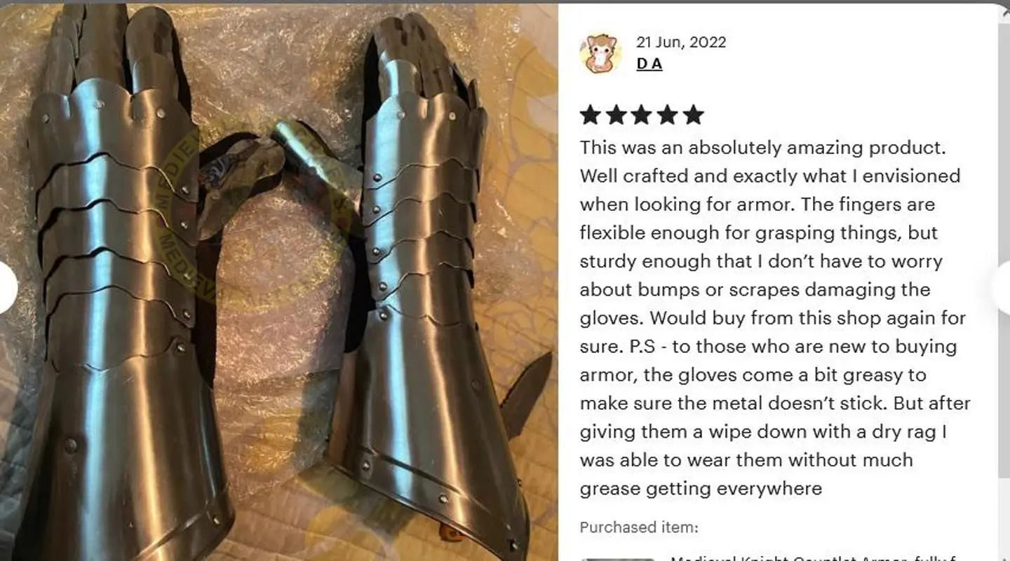 Medieval Knight Gauntlet Armor, Cosplay Armor, Sca Armor, LARP Armor, Fantay Gloves, Gift for Men/Women ISH Collection