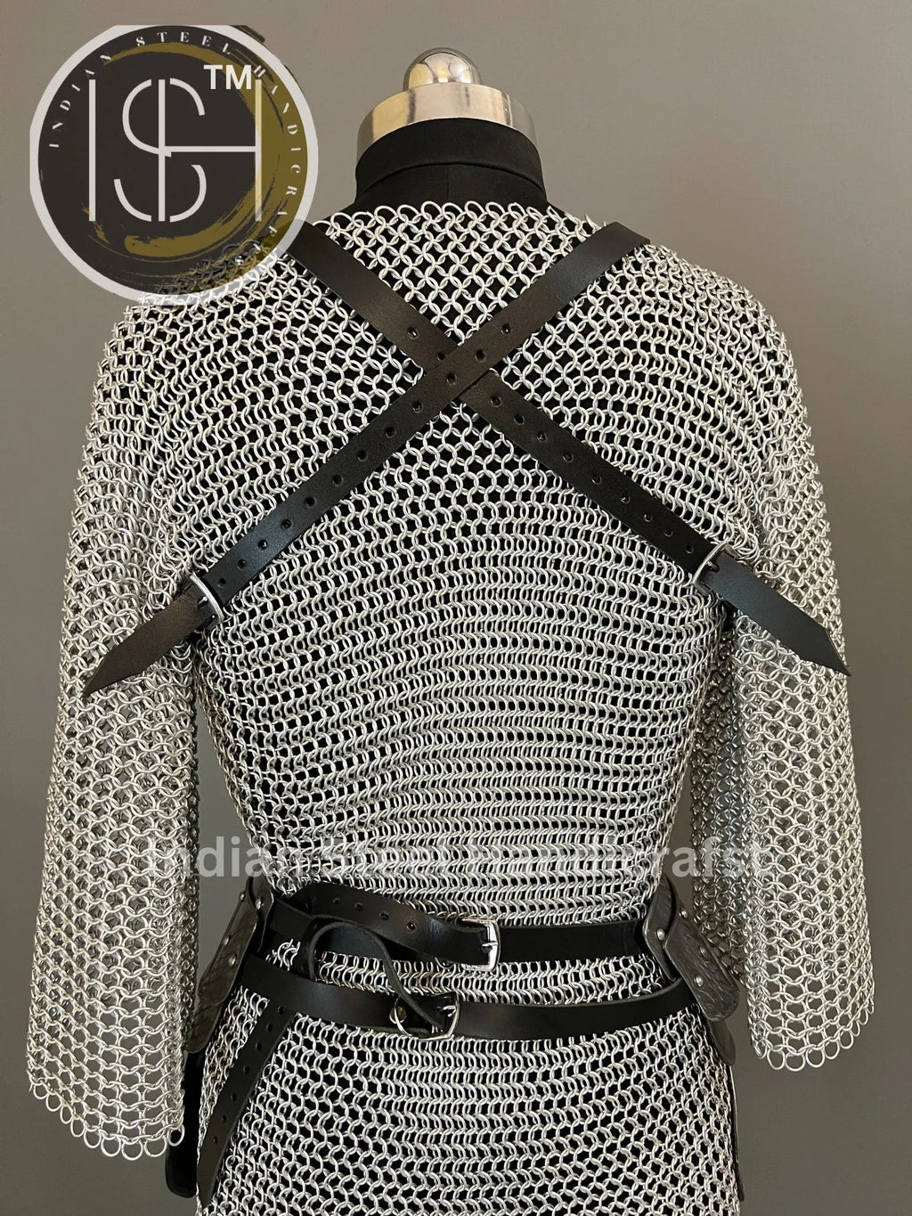 Female Knight Armor: Medieval Chainmail Costume, LARP Cosplay