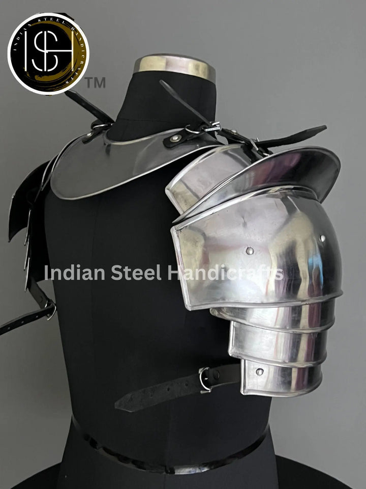 Knight Brave Male Armor, Gorget Pouldron Armor,Cosplay Armor, Sca Armor, Larp Armor, Gifts for MEN/ Women. ISH Collection