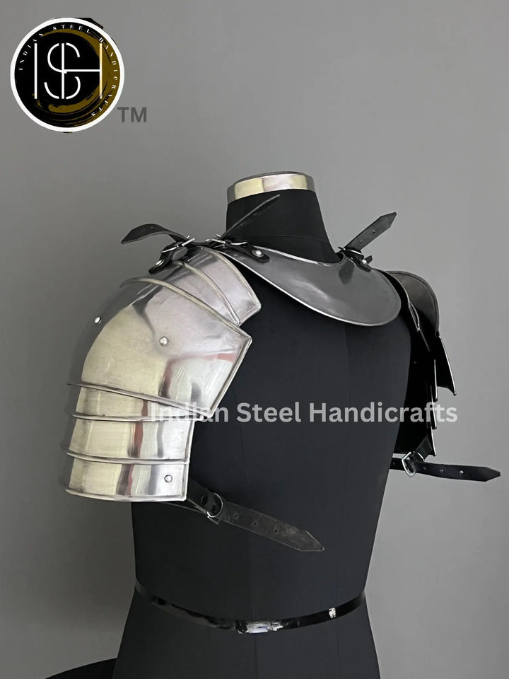 Knight Brave Male Armor, Gorget Pouldron Armor,Cosplay Armor, Sca Armor, Larp Armor, Gifts for MEN/ Women. ISH Collection