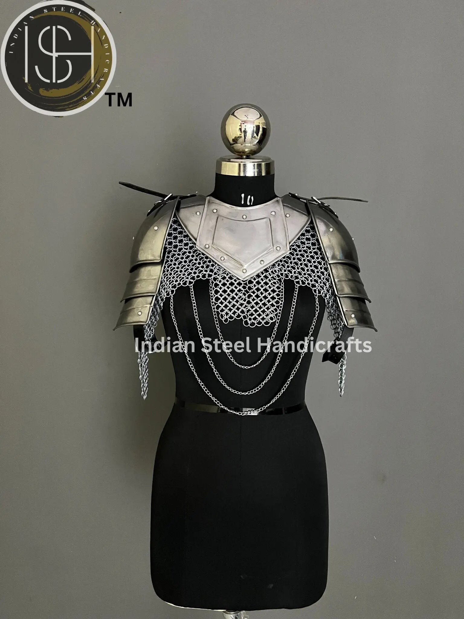 larp armor,pouldron armor, gorget armor, fantasy armor, cosplay armor, female armor, armor for women, sca armor, knight armor, gift for her, gift for girlfriend