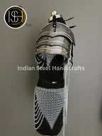 Handmade Chainmail Skirt & Top: Steel Viking Armor Costume