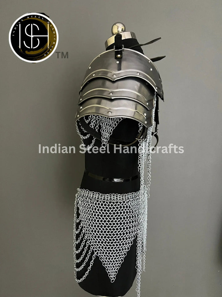 Handmade Chainmail Skirt & Top: Steel Viking Armor Costume