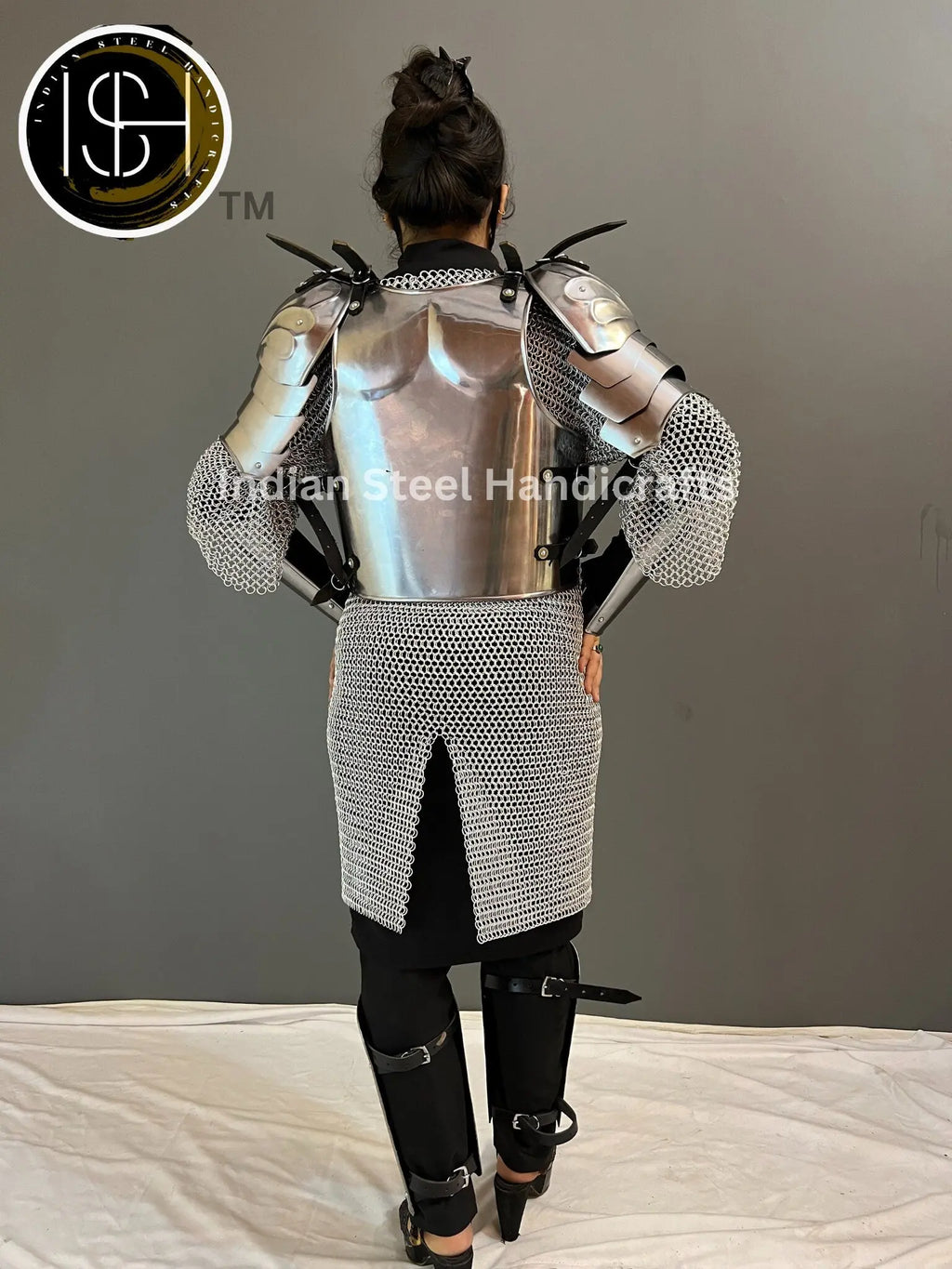 Steel Ring of Power Armor: Female Fantasy Costume, LARP Cosplay