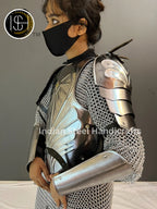 Steel Ring of Power Armor: Female Fantasy Costume, LARP Cosplay