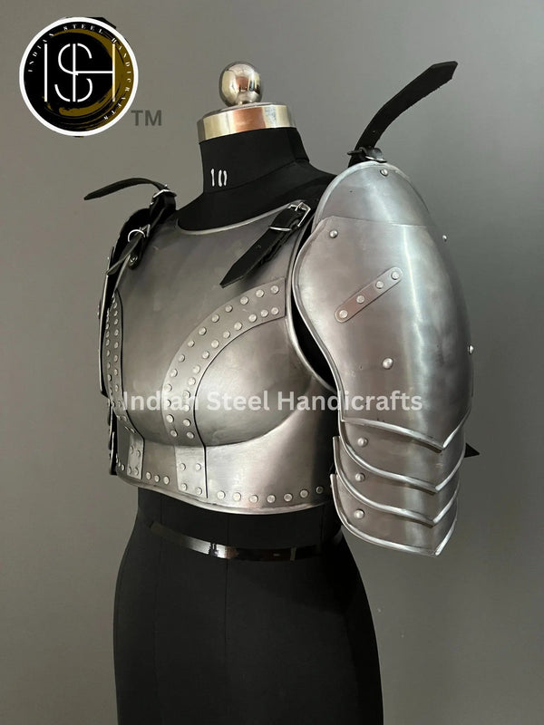 fantasy female armor, burst armor, lady armor, larp armor, cosplay armor, cosplay clothing , knight armor,