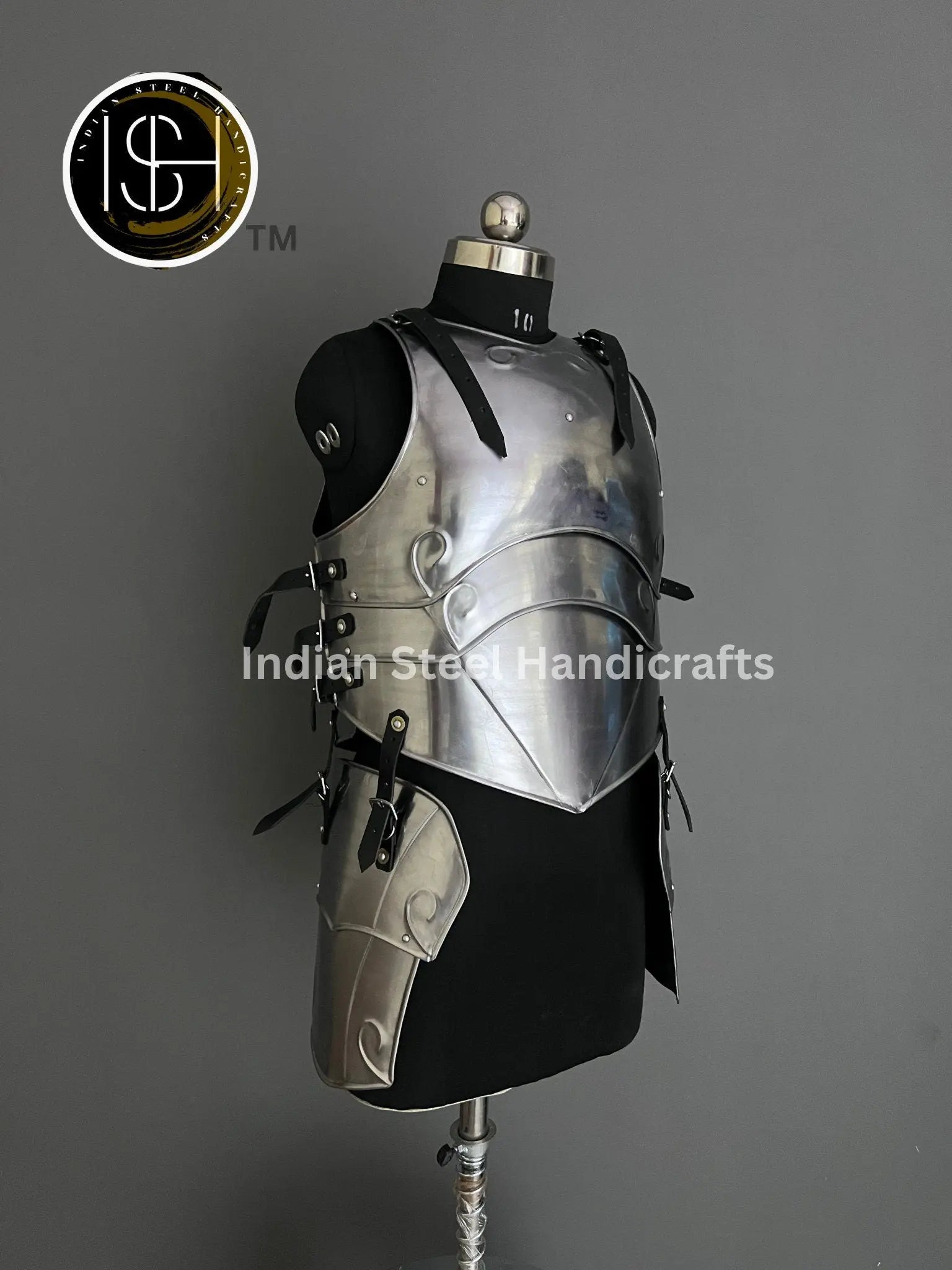 Steel Female Knight Armor: Medieval LARP Cosplay Costume