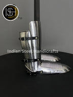 Medieval Knight leg Guard, Sabaton Armor, Larp Armor, Cosplay Armor, functional Armor, Sca Armor, Larp, Gift Item. ISH Collection