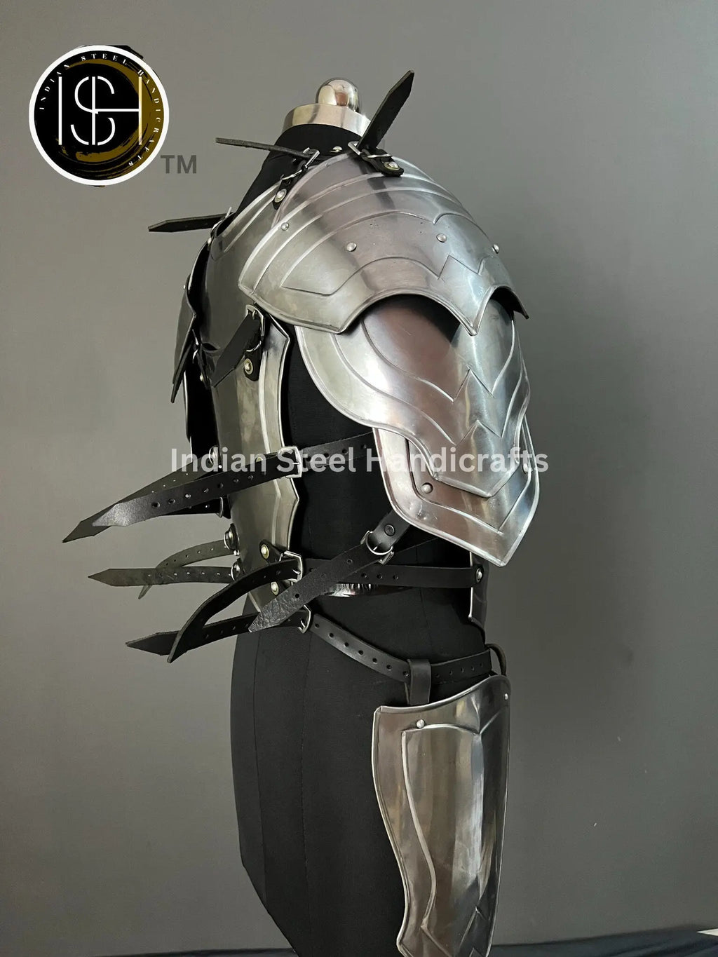 Medieval Lady Knight Armor: Steel Female Costume, LARP Cosplay