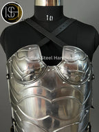 Medieval Lady Knight Armor: Steel Female Costume, LARP Cosplay