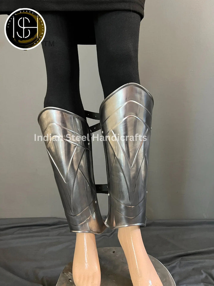 Medieval Lady Knight Armor: Steel Fantasy Costume, LARP Cosplay