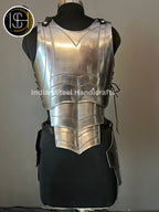 Medieval Steel Corset Armor: Female LARP Cosplay Costume