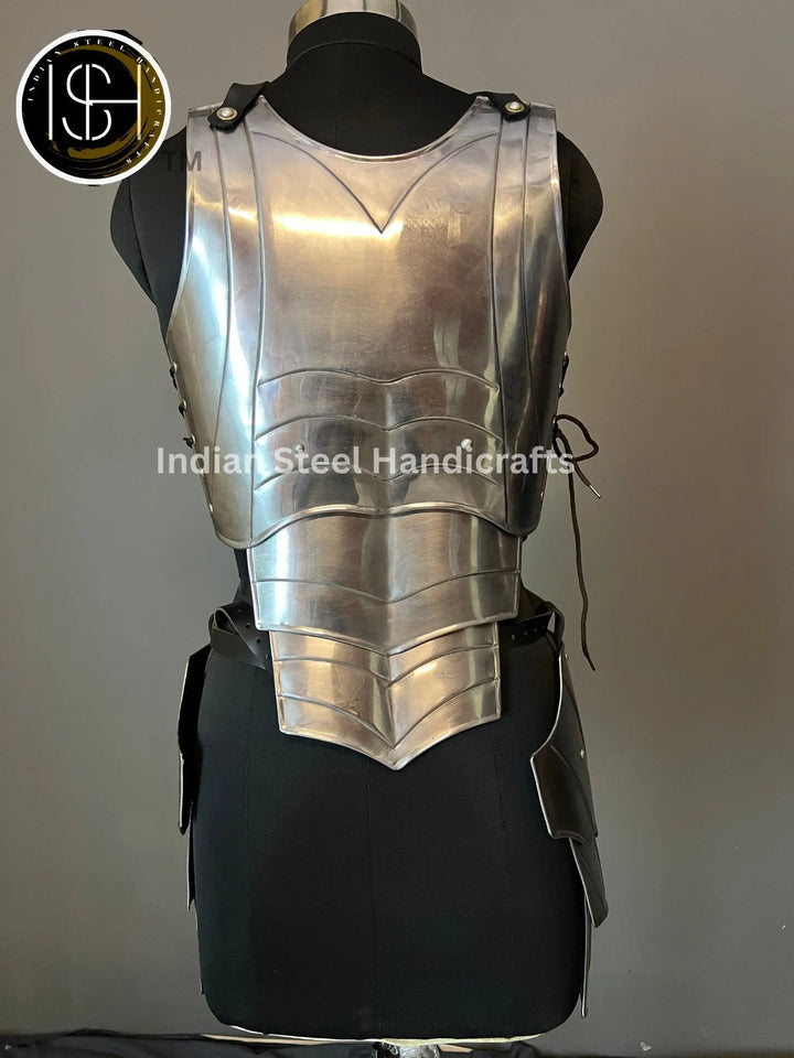 Medieval Steel Corset Armor: Female LARP Cosplay Costume