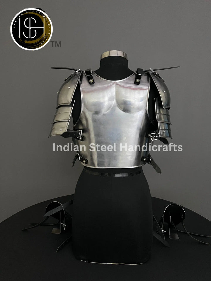 Medieval Lady Knight Armor: Steel Female Cosplay LARP Costume