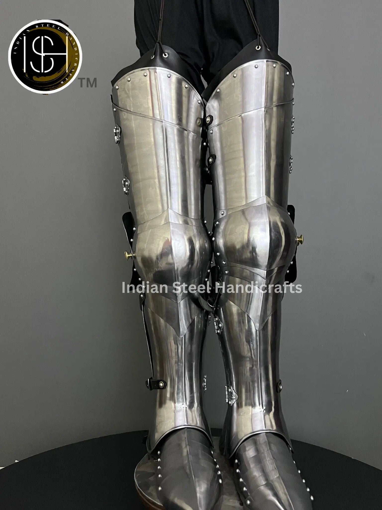 Medieval Knight leg Guard Armor, Sabatone Armor, Larp Armor, functional Armor, Sca, Cosplay, Larp, ISH Collection