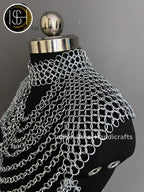 Metal Viking Skirt & Top, Ren faire Chainmaille Handmade Medieval Cosplay Armor, SCA Larp Costume, Mother's day Reenactment, Christmas Gift