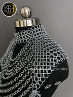 Metal Viking Skirt & Top, Ren faire Chainmaille Handmade Medieval Cosplay Armor, SCA Larp Costume, Mother's day Reenactment, Christmas Gift ISH Collection