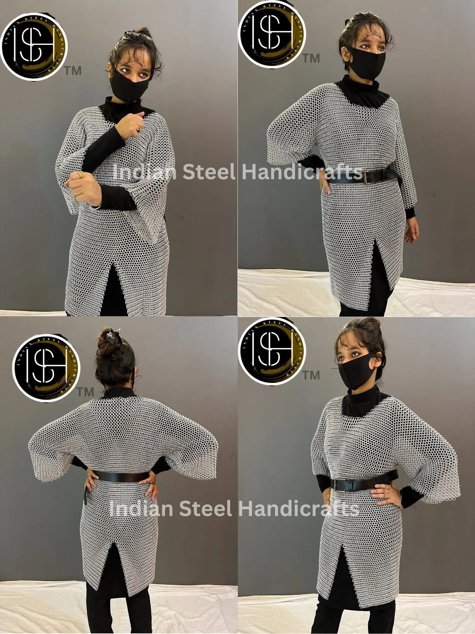 Steel Lady Knight Armor: Medieval SCA LARP Costume