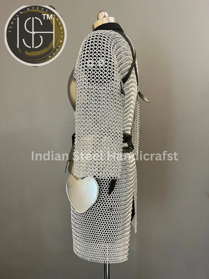 Female Knight Armor: Medieval Chainmail Costume, LARP Cosplay