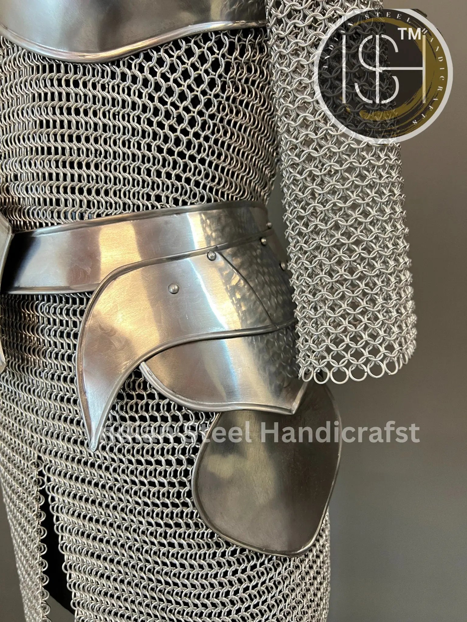 Female Knight Armor: Medieval Chainmail Costume, LARP Cosplay