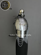 Female Knight Steel Armor: Gorget, Pouldron & Chainmail - LARP Cosplay