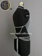 Metal Viking Top & Belt, Ren faire Chainmaille Handmade Medieval Cosplay Armor, SCA Larp Costume, Mother's day Reenactment, Christmas Gift.