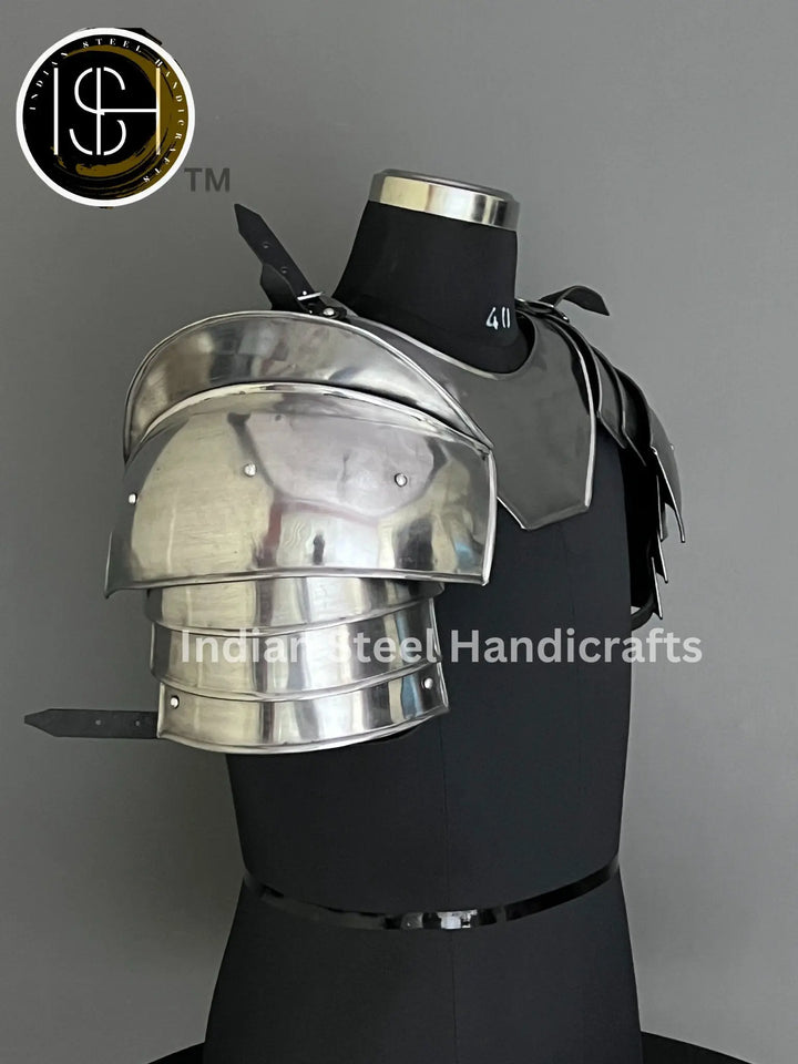 Knight Brave Male Armor, Gorget Pouldron Armor,Cosplay Armor, Sca Armor, Larp Armor, Gifts for MEN/ Women. ISH Collection