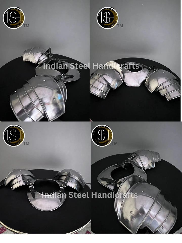 Knight Brave Male Armor, Gorget Pouldron Armor,Cosplay Armor, Sca Armor, Larp Armor, Gifts for MEN/ Women. ISH Collection