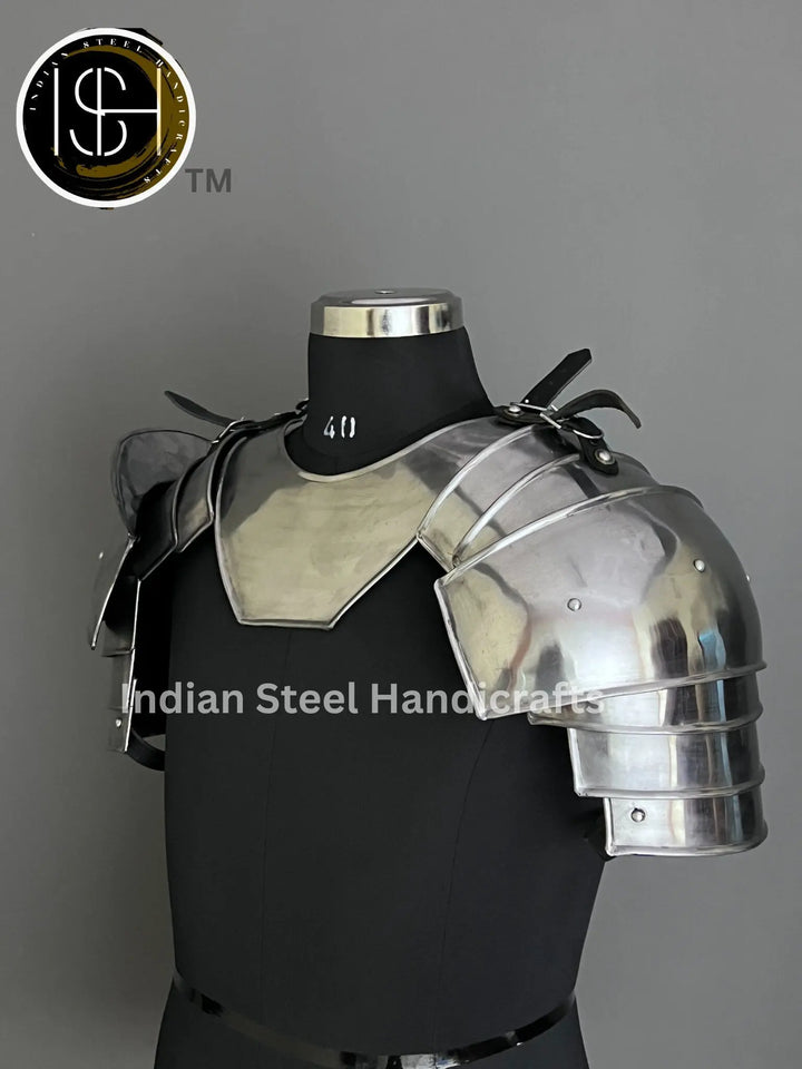 Knight Brave Male Armor, Gorget Pouldron Armor,Cosplay Armor, Sca Armor, Larp Armor, Gifts for MEN/ Women. ISH Collection