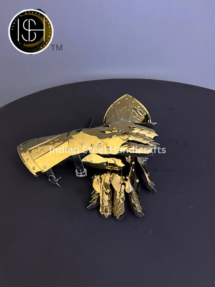 Knight Gauntlet Armor, Larp Gauntlet Armor, Cosplay Armor, Sca Armor, Fantas Gauntlet Armor, Gift Item. ISH Collection
