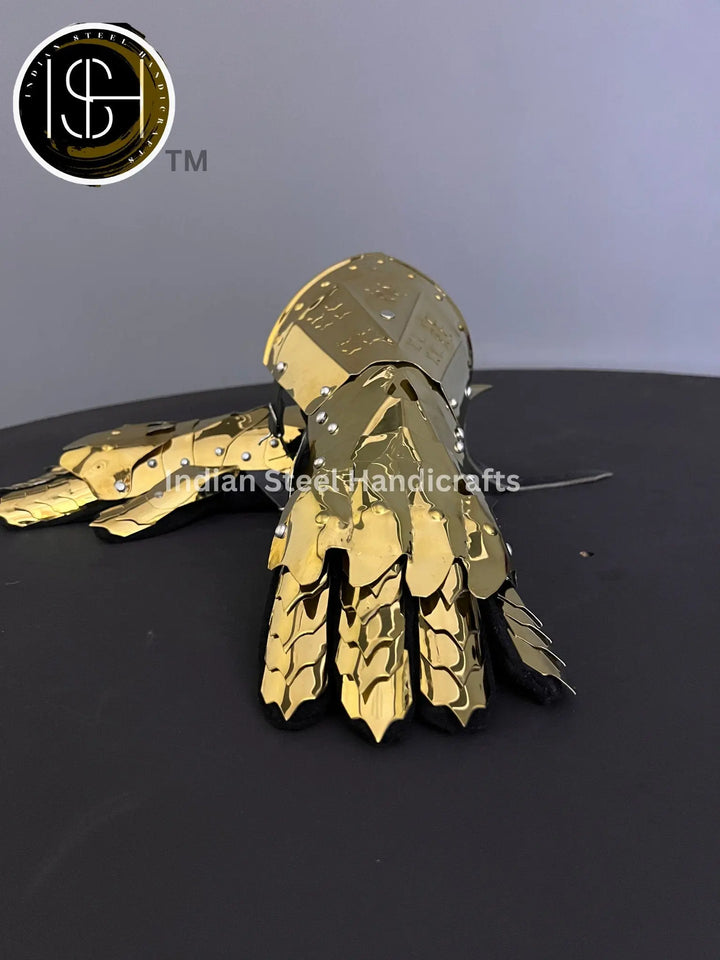 Knight Gauntlet Armor, Larp Gauntlet Armor, Cosplay Armor, Sca Armor, Fantas Gauntlet Armor, Gift Item. ISH Collection