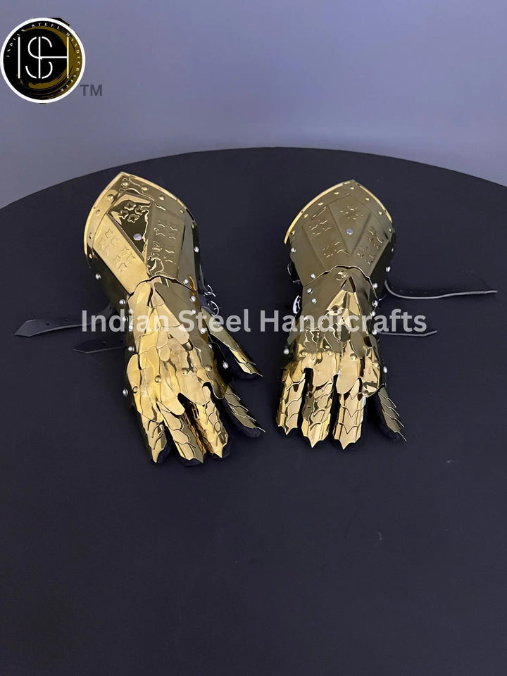 Knight Gauntlet Armor, Larp Gauntlet Armor, Cosplay Armor, Sca Armor, Fantas Gauntlet Armor, Gift Item. ISH Collection