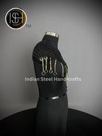 Chainmail Collar, Chainmail Jump Ring, Chainmail Neck Piece, Cosplay Costume, Chainmail Festival,Renaissance Faire Larp Gift. ISH Collection