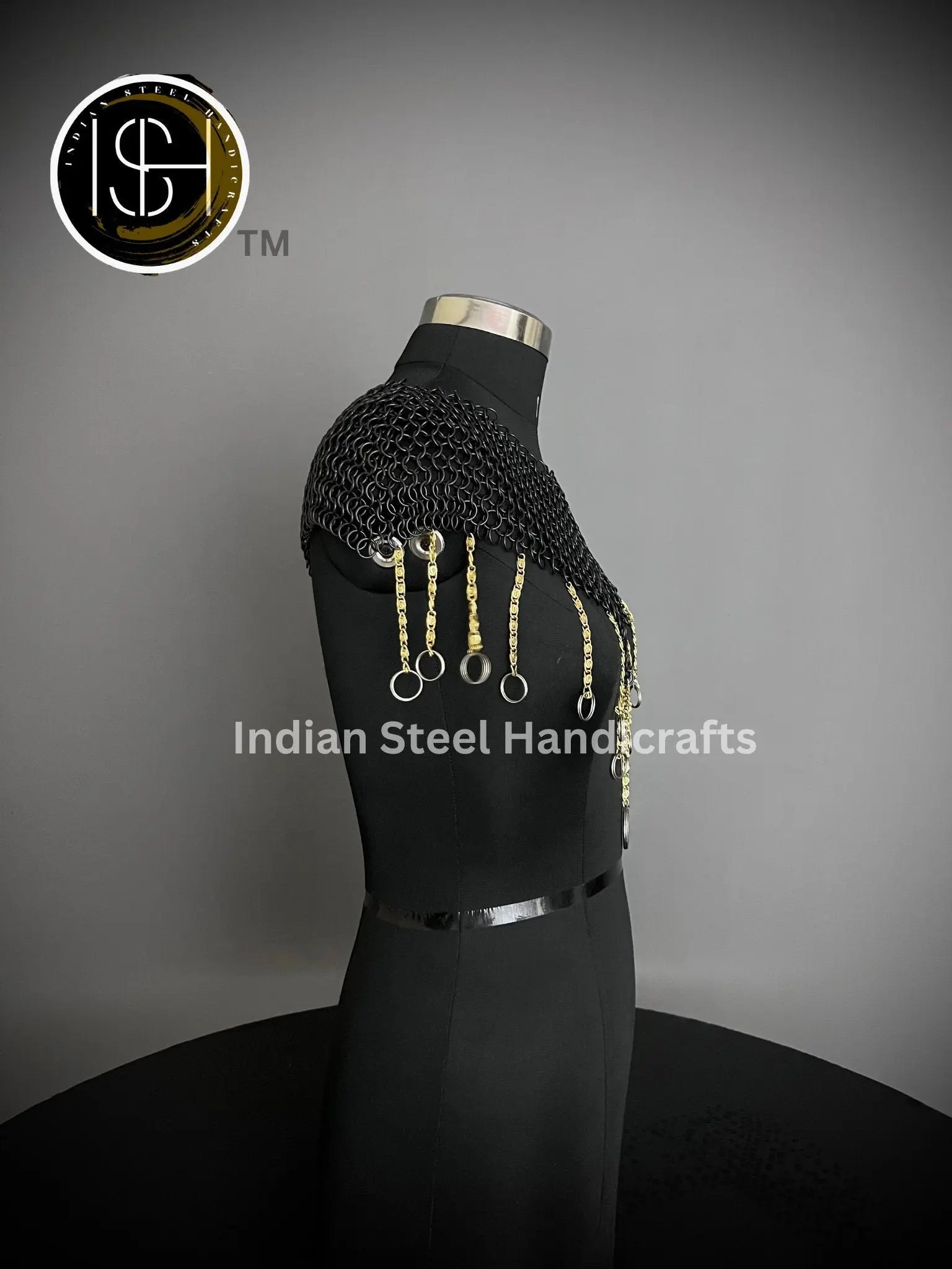 Chainmail Collar, Chainmail Jump Ring, Chainmail Neck Piece, Cosplay Costume, Chainmail Festival,Renaissance Faire Larp Gift. ISH Collection