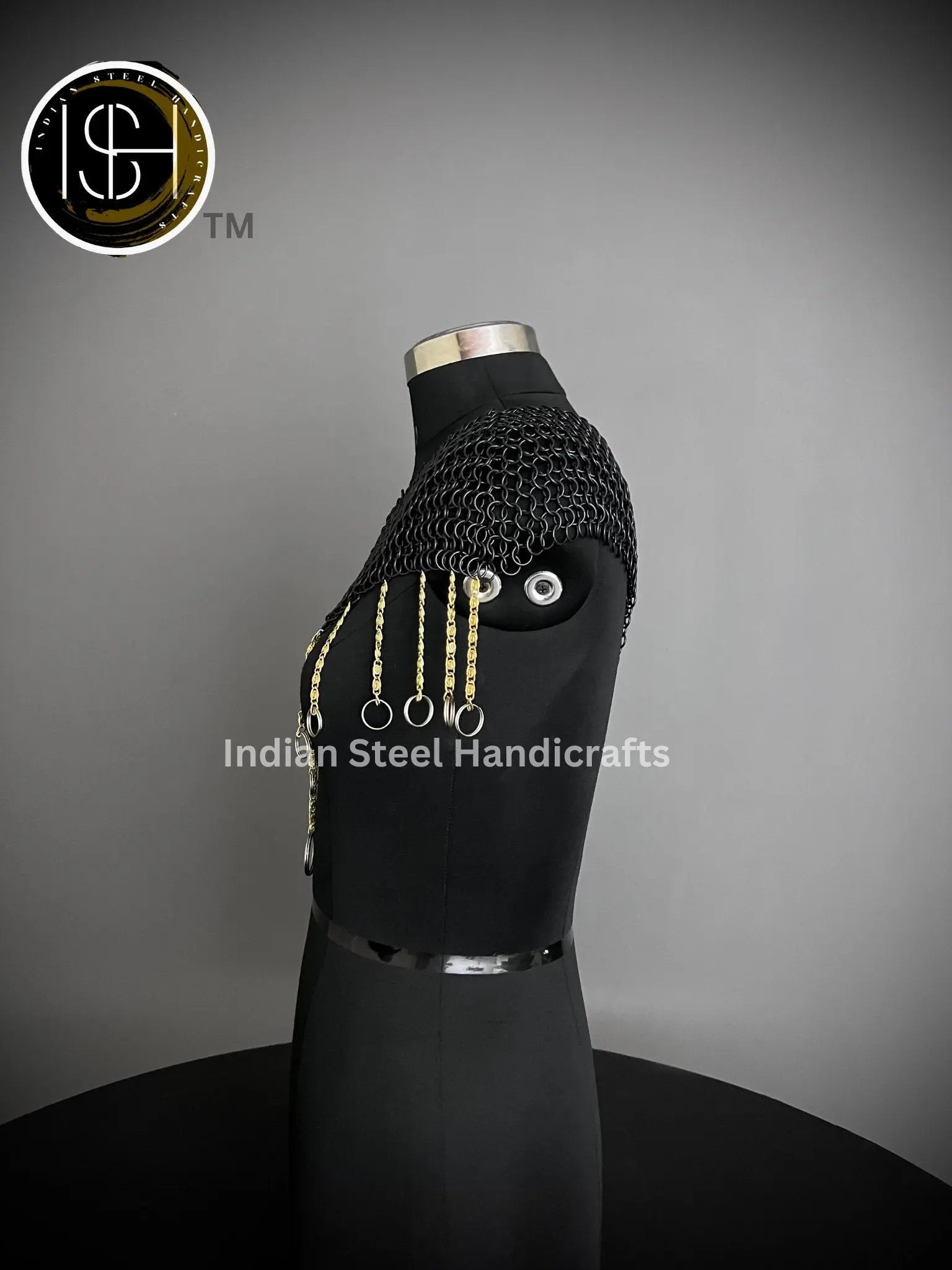 Chainmail Collar, Chainmail Jump Ring, Chainmail Neck Piece, Cosplay Costume, Chainmail Festival,Renaissance Faire Larp Gift. ISH Collection