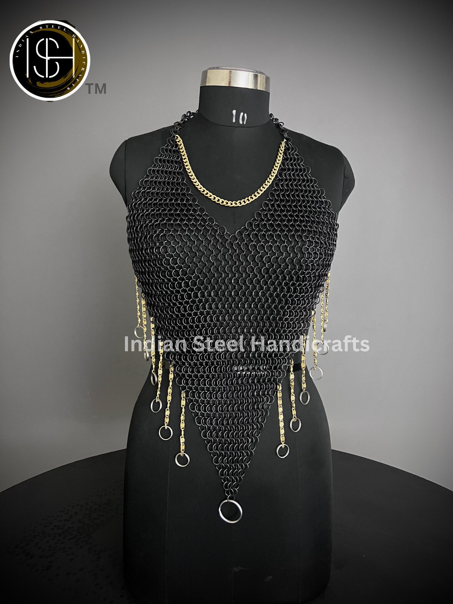 Chainmail Harness, Chainmail Chains Layers top, Jump Rings Costume, Wedding Cosplay Costume, Larp , Cosplay, Sca Armor, Gift For Women.