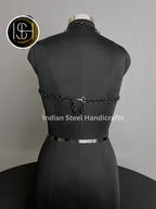 Chainmail Harness, Chainmail Chains Layers top, Jump Rings Costume, Wedding Cosplay Costume, Larp , Cosplay, Sca Armor, Gift For Women. ISH Collection