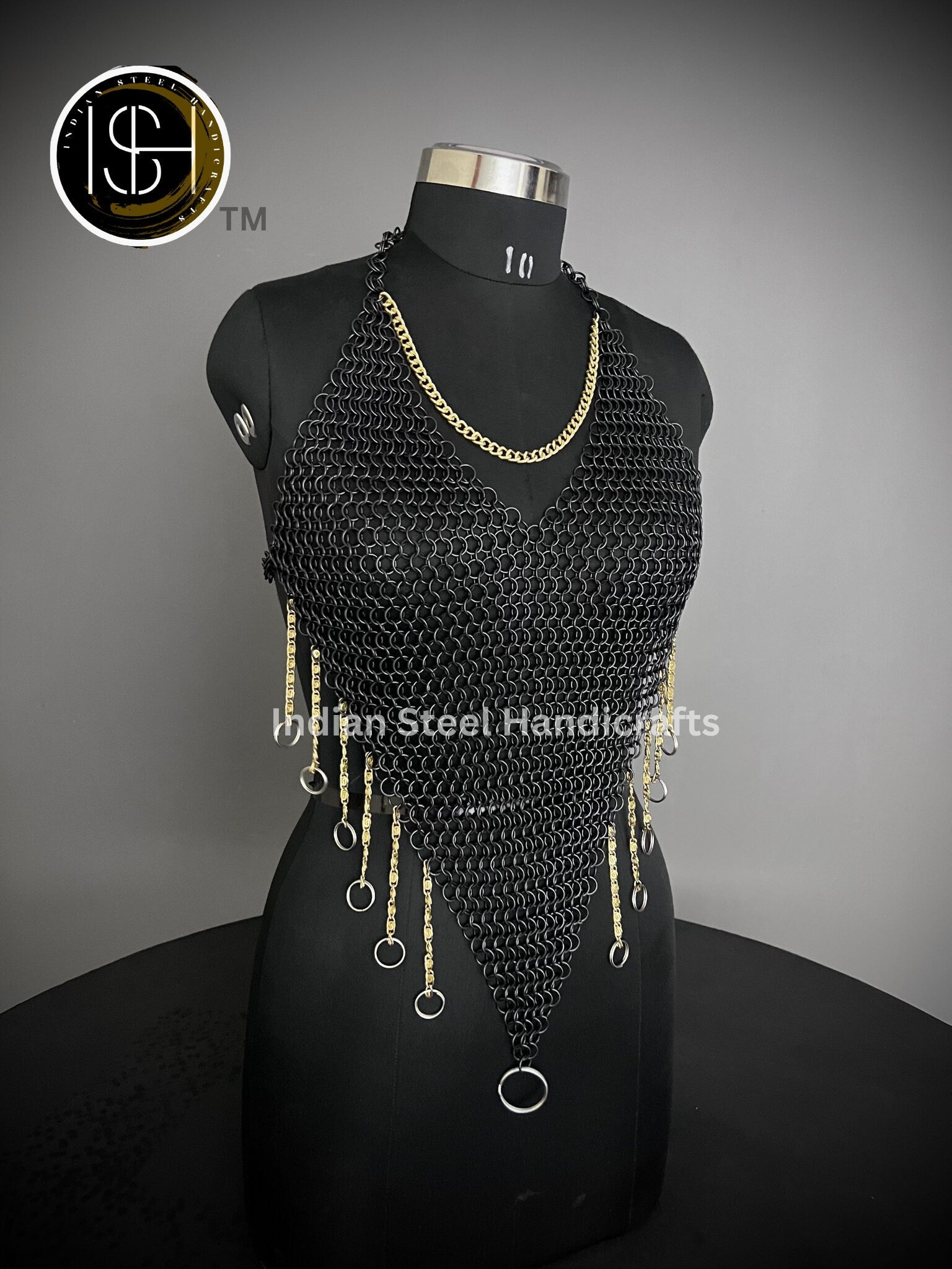 Chainmail Harness, Chainmail Chains Layers top, Jump Rings Costume, Wedding Cosplay Costume, Larp , Cosplay, Sca Armor, Gift For Women.