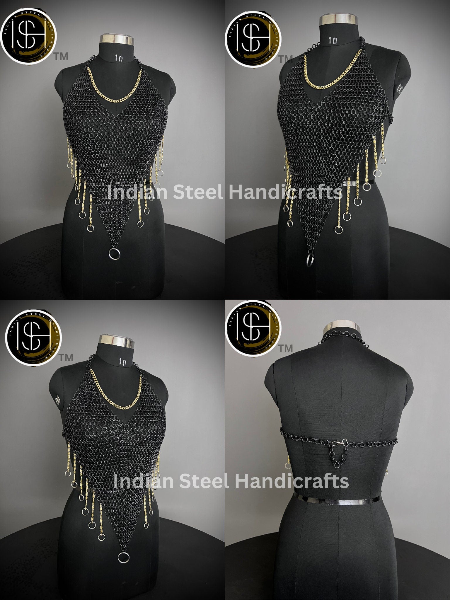Chainmail Harness, Chainmail Chains Layers top, Jump Rings Costume, Wedding Cosplay Costume, Larp , Cosplay, Sca Armor, Gift For Women.