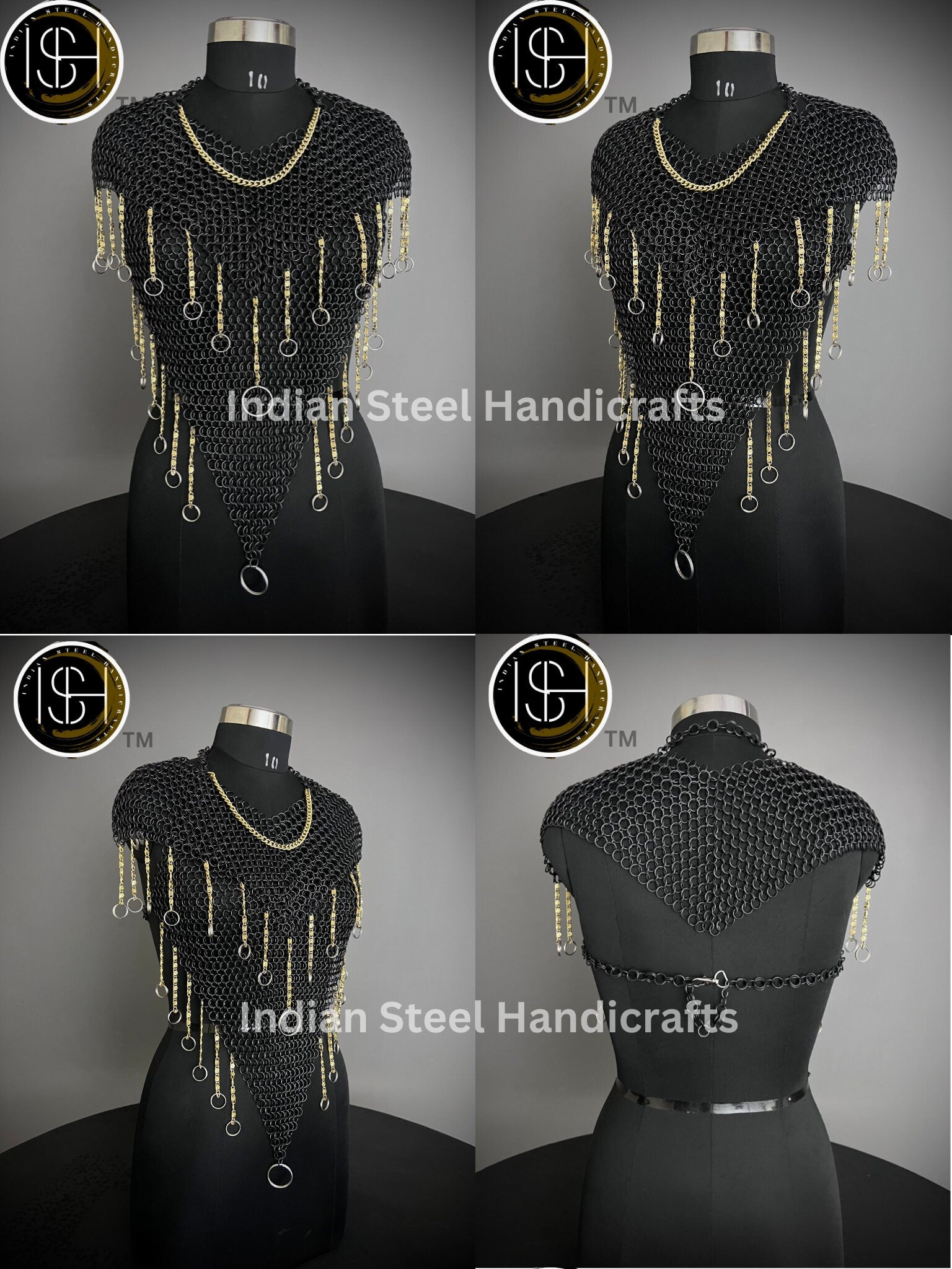 Chainmail Harness, Chainmail Chains Layers top, Jump Rings Costume, Wedding Cosplay Costume, Larp , Cosplay, Sca Armor, Gift For Women.