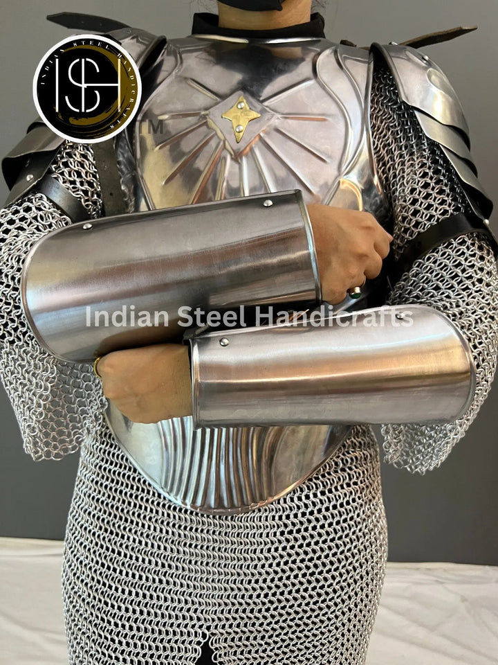 Steel Ring of Power Armor: Female Fantasy Costume, LARP Cosplay