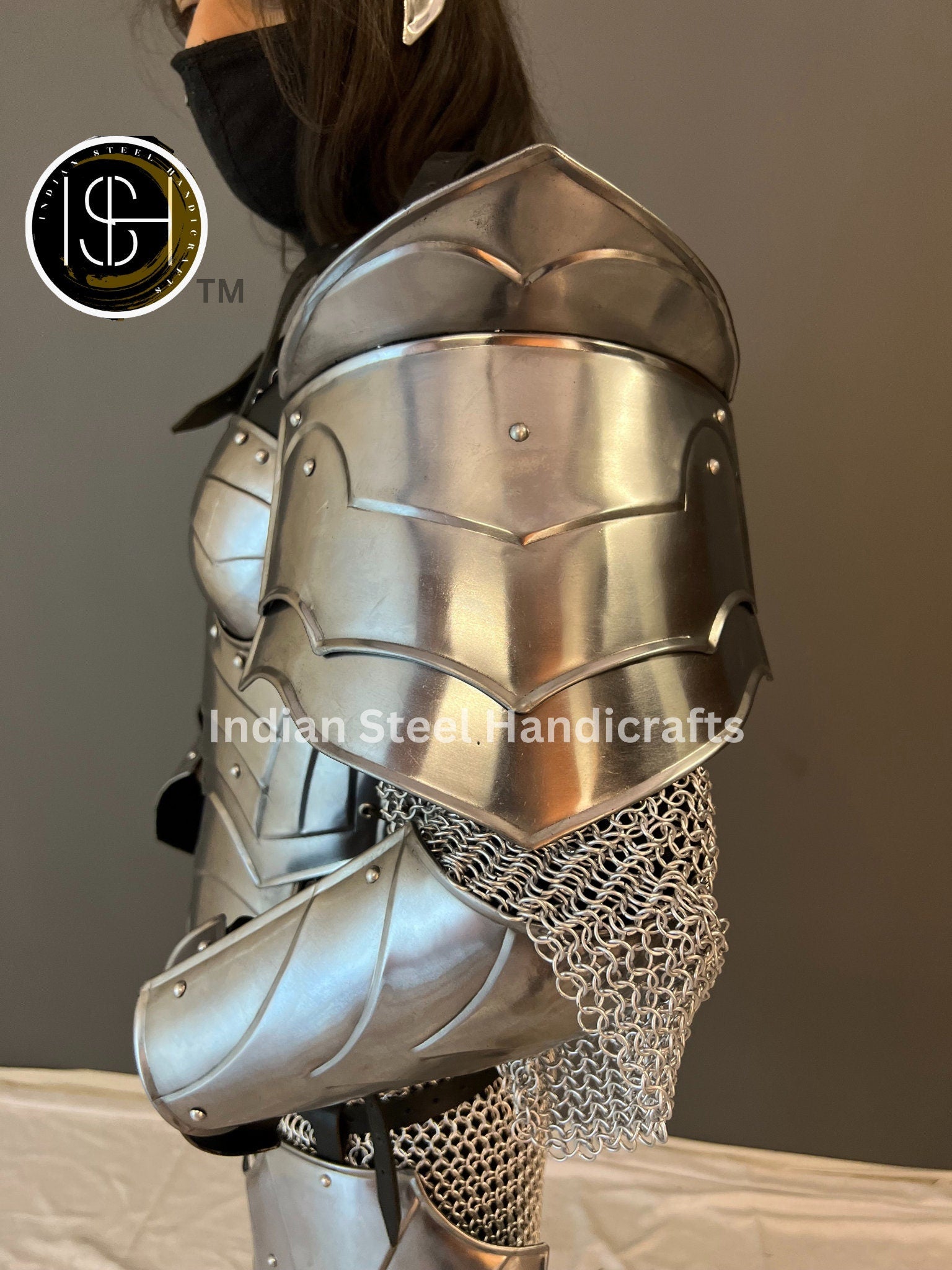 Medieval Ancient Cuirass Armor, Brave Lady Armor Costume, Cosplay Armor, LARP Armor, Gift for Women