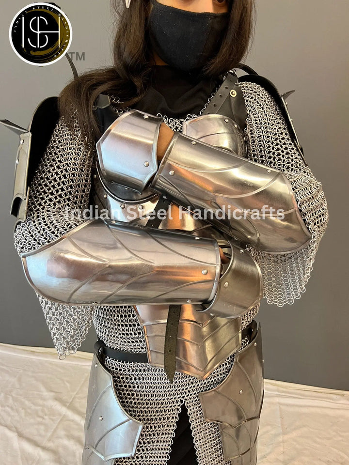 Medieval Ancient Cuirass Armor, Brave Lady Armor Costume, Cosplay Armor, LARP Armor, Gift for Women ISH Collection