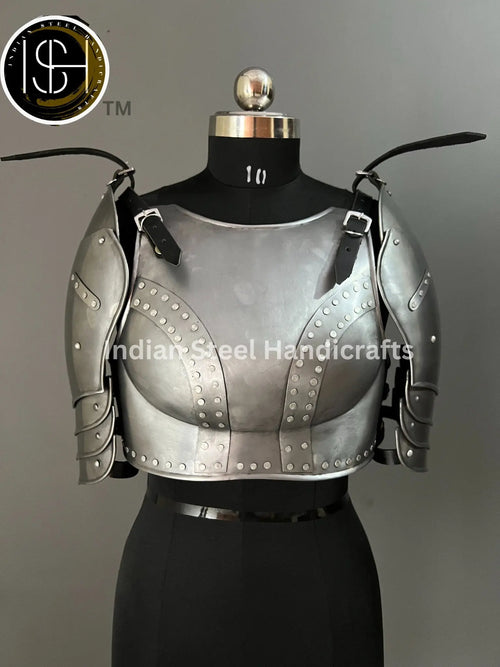 Ciri Witcher female chest armor pauldrons armor, Female Fantasy Armor Costume, Cosplay Armor, Larp Armor, Sca Armor, Gift for Women. ISH Collection